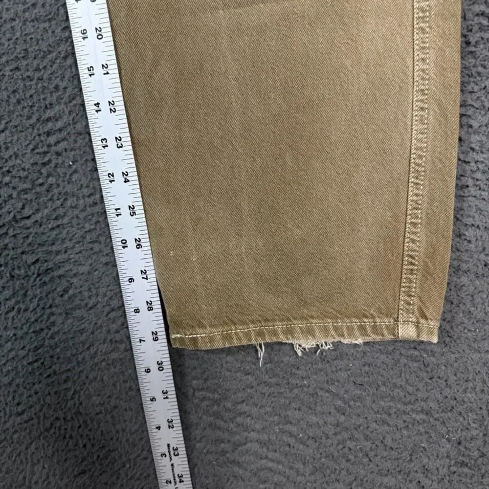 Levis Jeans Womens 27 Brown Dad Utility Carpenter Relaxed Fit Premium Denim